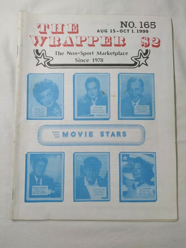 THE WRAPPER magazine side cover Issue 165  August/October 1999