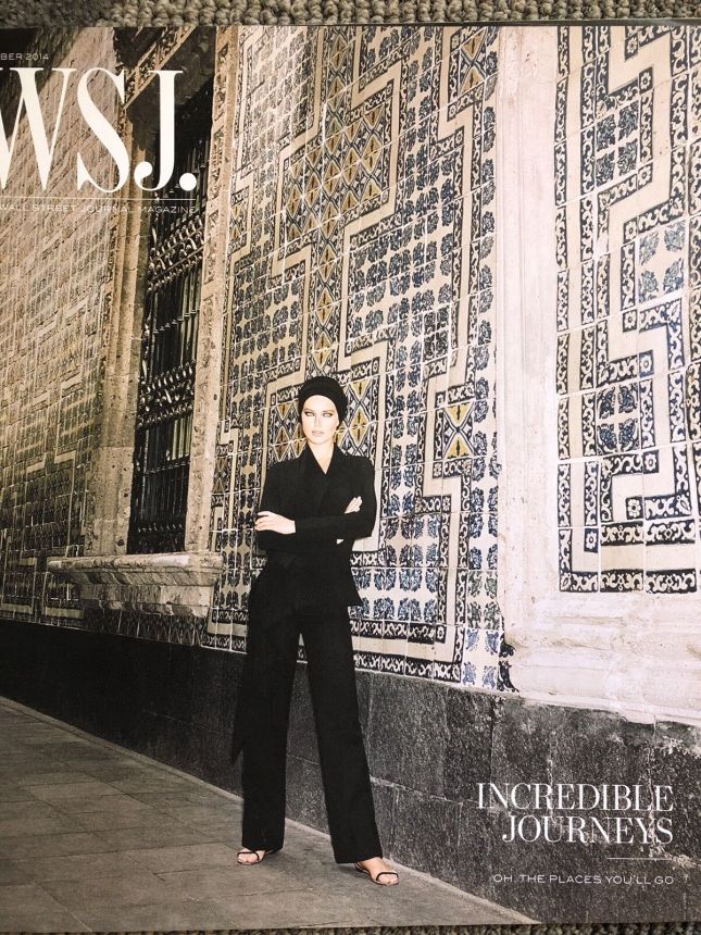WSJ magazine side cover  October 2014