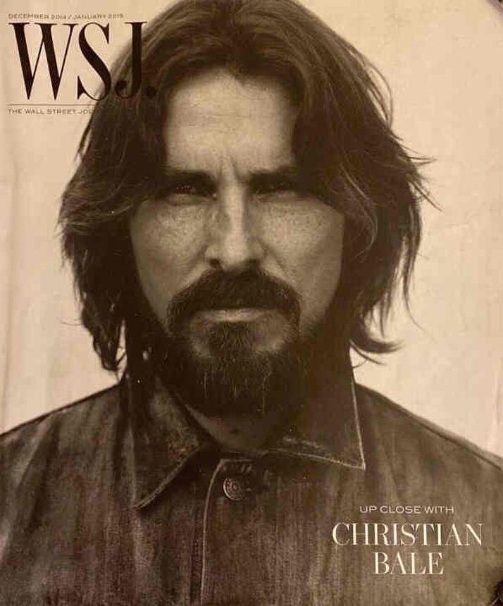WSJ magazine side cover  December 2014/ January 2015 