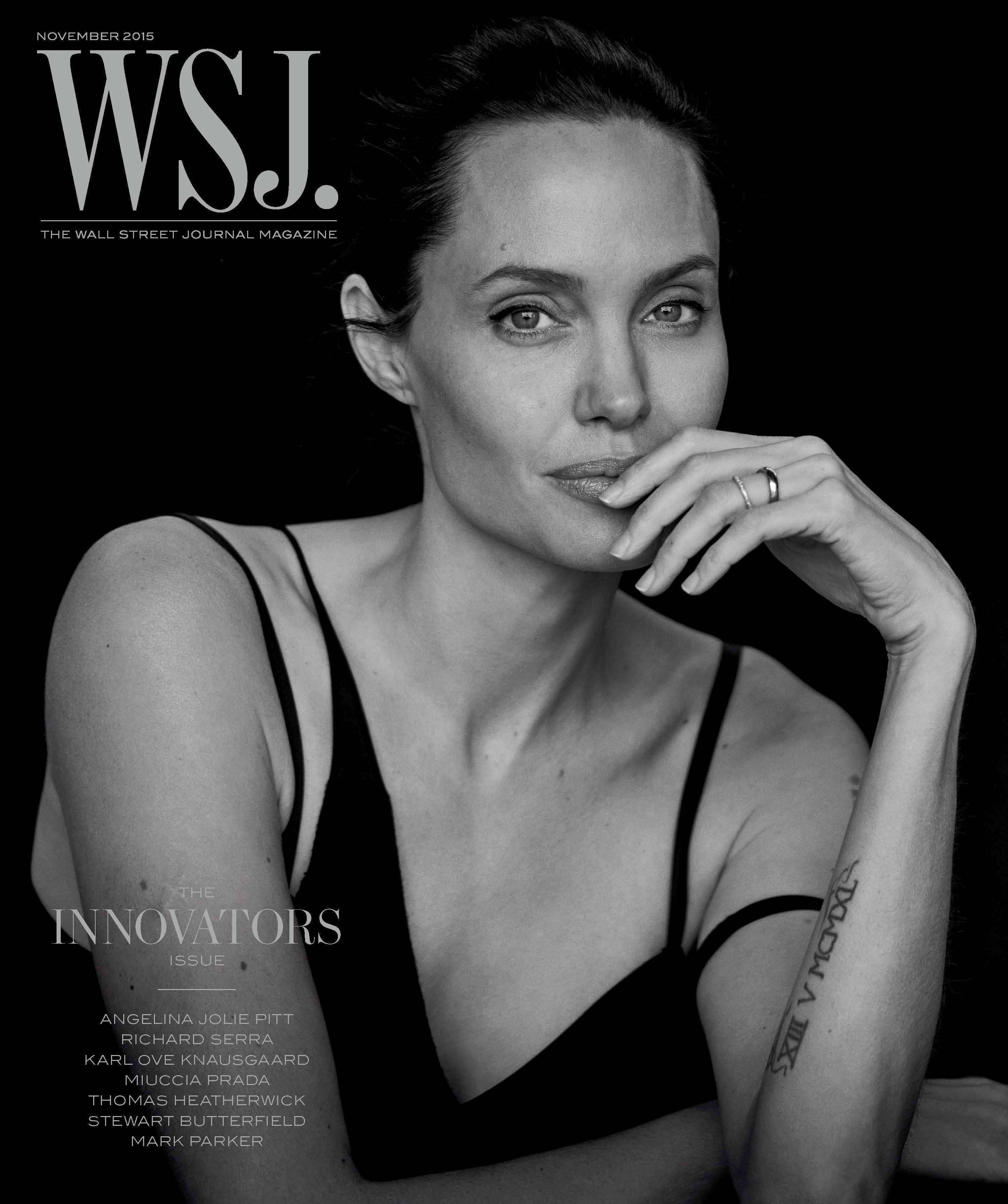 WSJ magazine side cover  November 2015