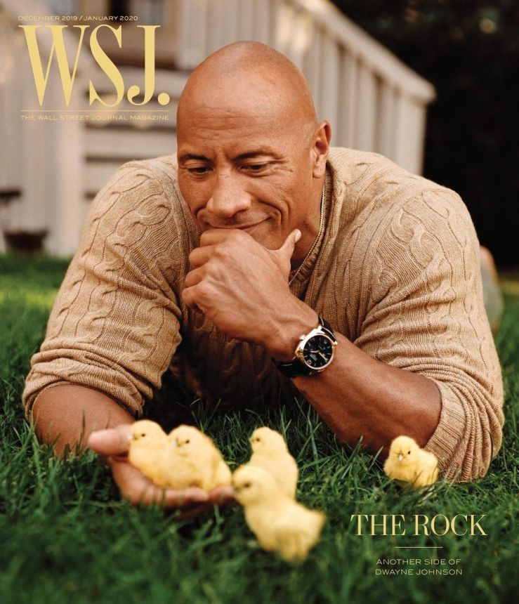 WSJ magazine side cover  December 2019/ January 2020 