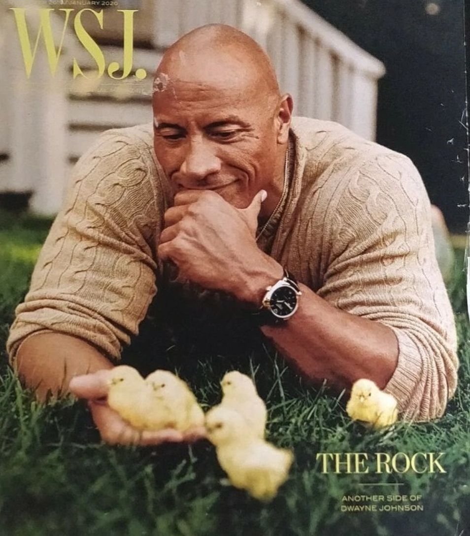 WSJ magazine side cover  January 2020