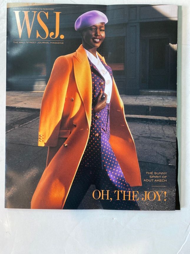 WSJ magazine side cover  March 2020