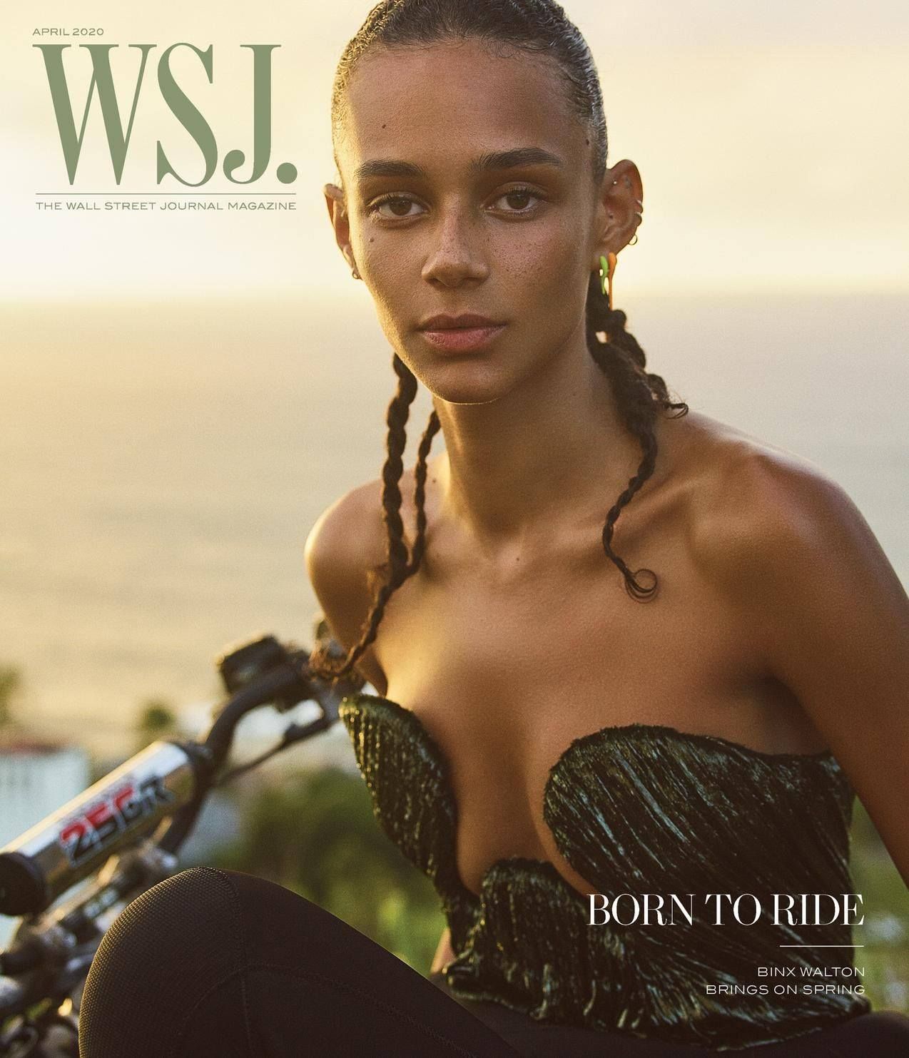 WSJ magazine side cover  April 2020