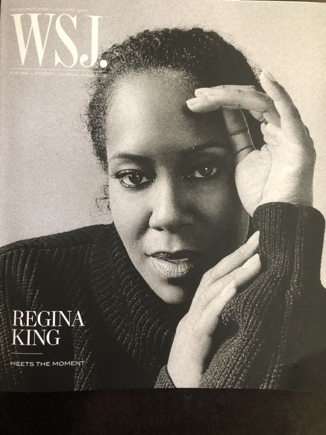 WSJ magazine side cover  December 2020/ January 2021 