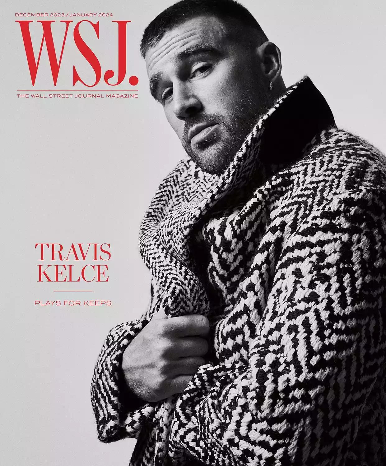WSJ magazine side cover  December 2023/ January 2024 