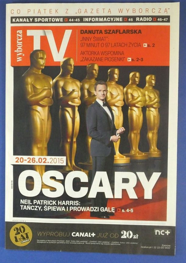 WYBORCZA TV magazine side cover 20 February 2015
