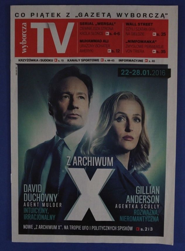 WYBORCZA TV magazine side cover 22 January 2016