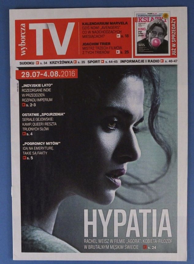 WYBORCZA TV magazine side cover 29 July 2016