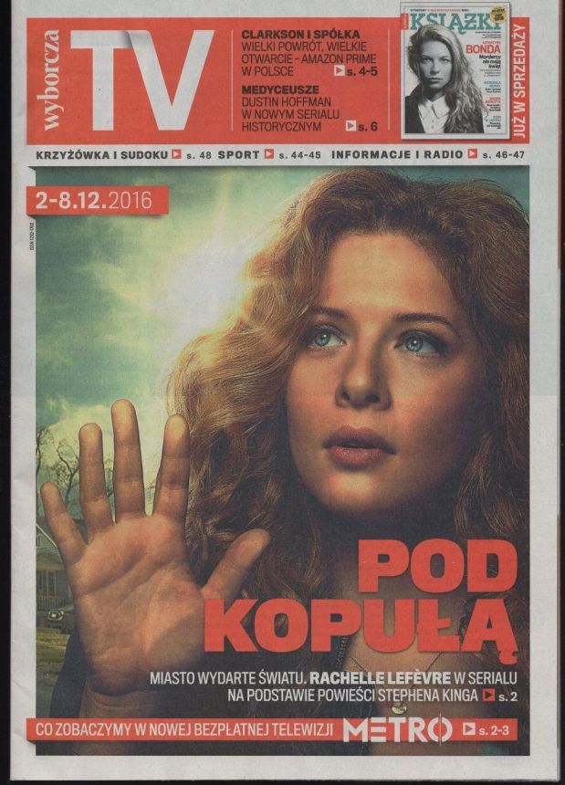 WYBORCZA TV magazine side cover 2 December 2016