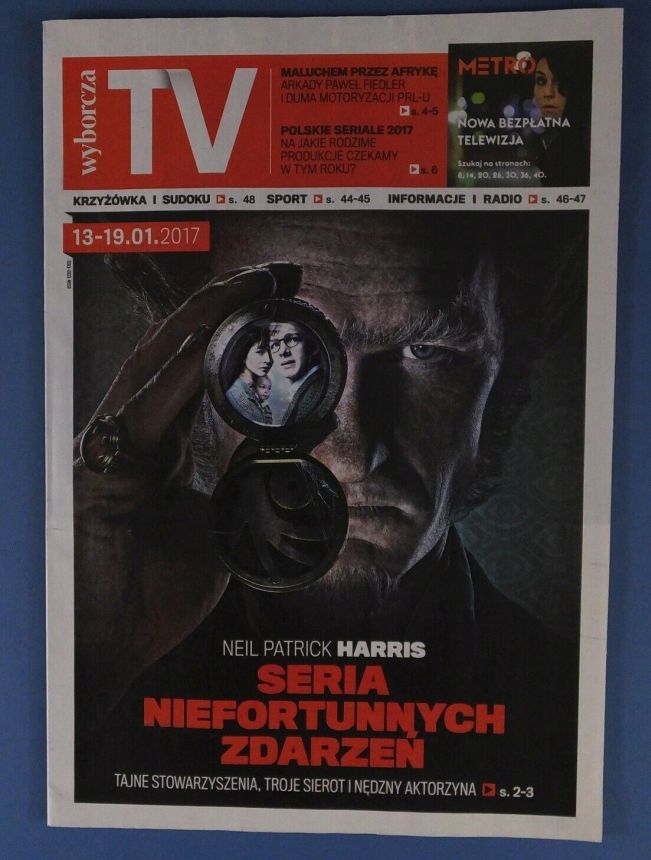 WYBORCZA TV magazine side cover 13 January 2017