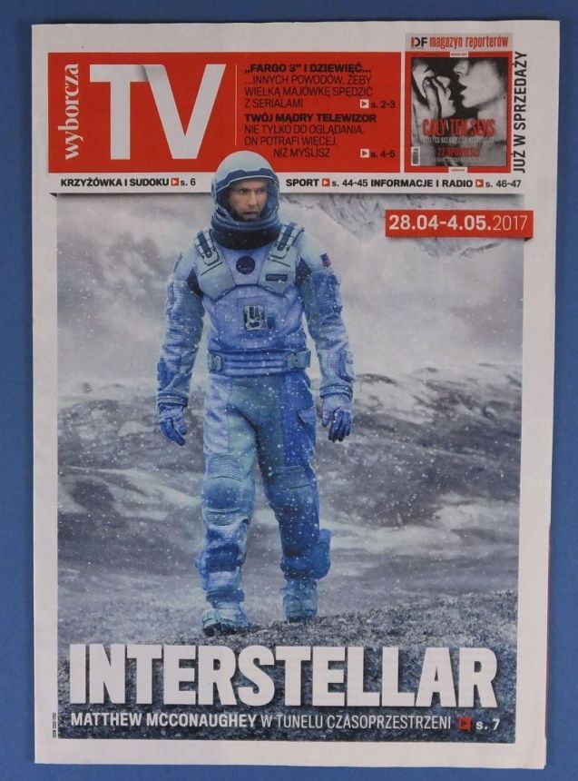 WYBORCZA TV magazine side cover 28 April 2017