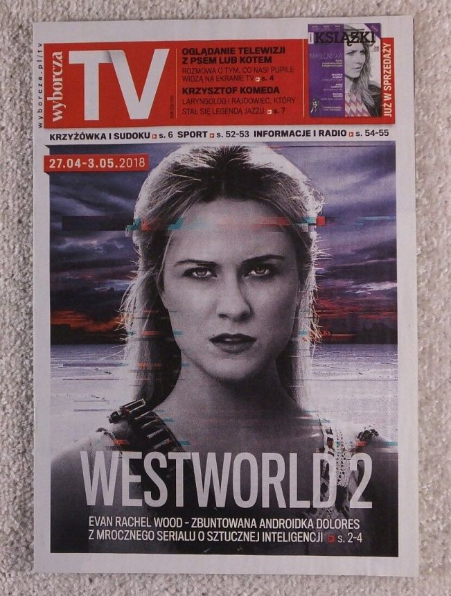 WYBORCZA TV magazine side cover 27 April 2018
