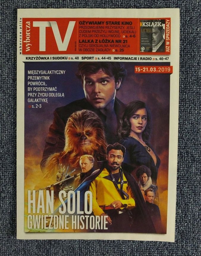 WYBORCZA TV magazine side cover 15 March 2019