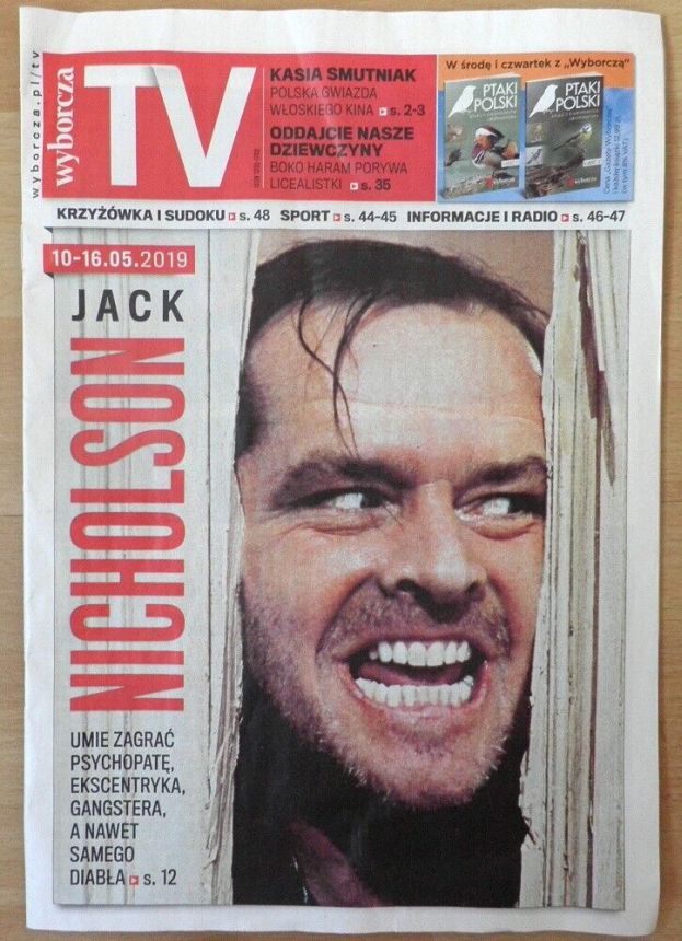 WYBORCZA TV magazine side cover 10 May 2019