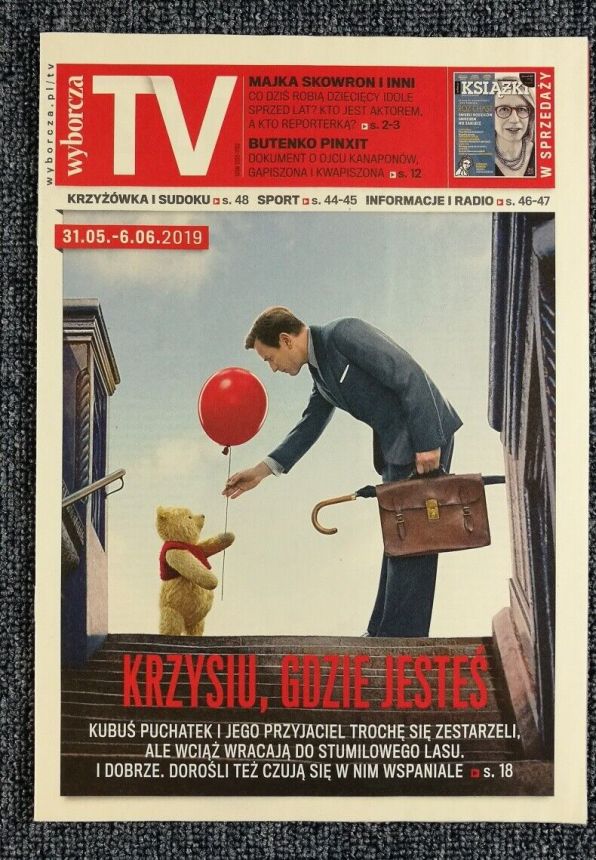 WYBORCZA TV magazine side cover 31 May 2019