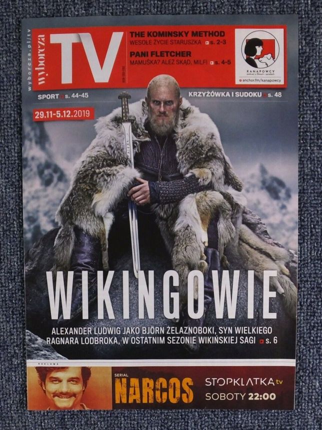 WYBORCZA TV magazine side cover 29 November 2019