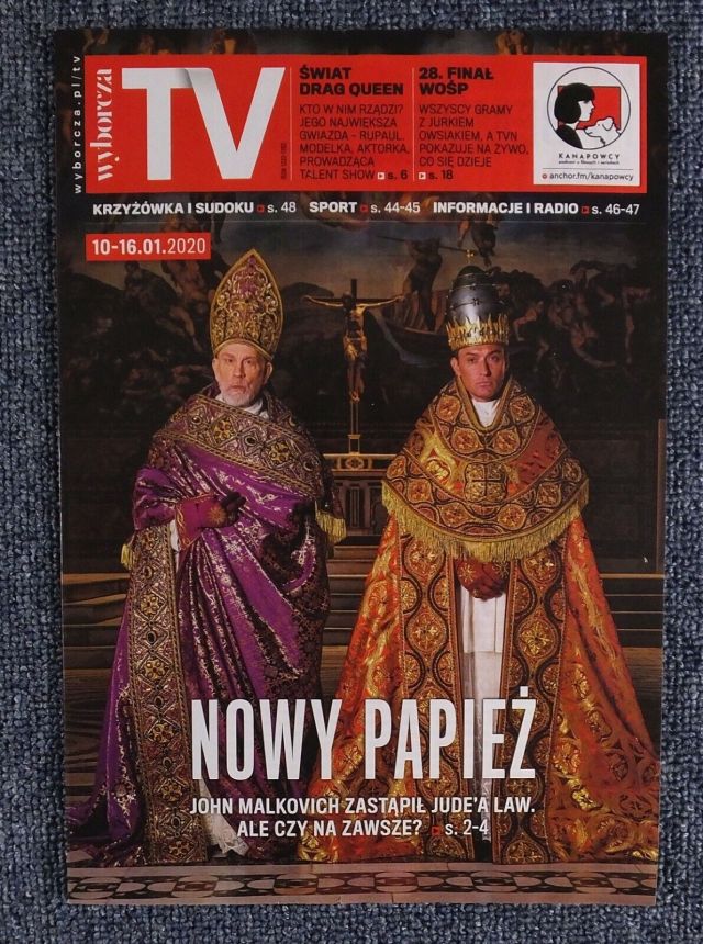 WYBORCZA TV magazine side cover 10 January 2020