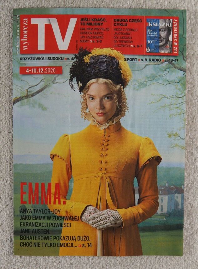 WYBORCZA TV magazine side cover 4 December 2020