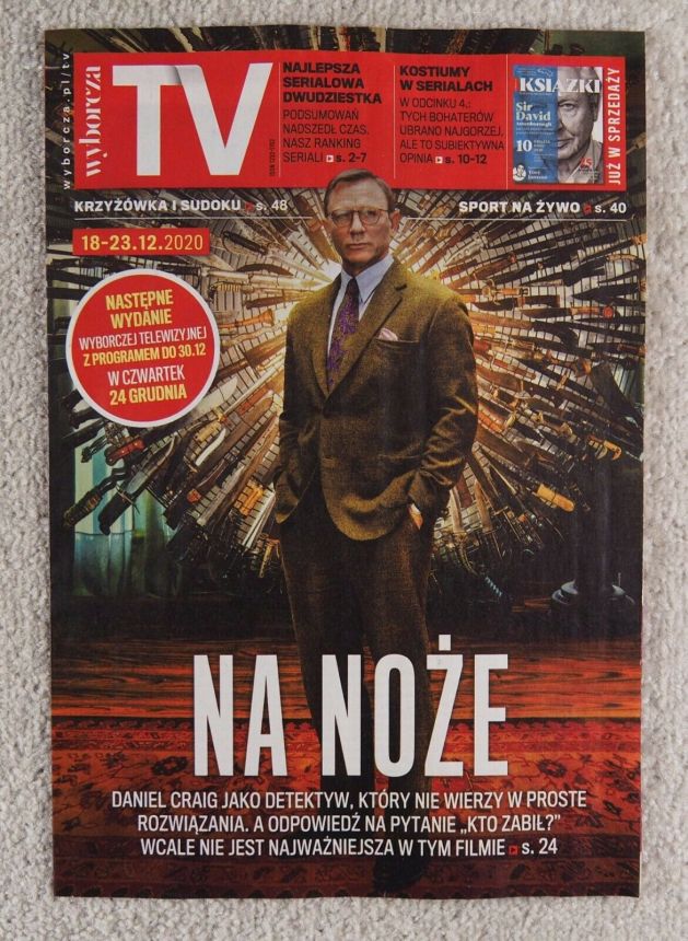 WYBORCZA TV magazine side cover 18 December 2020