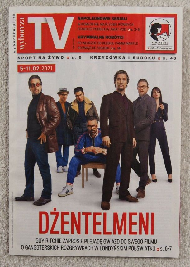 WYBORCZA TV magazine side cover 5 February 2021