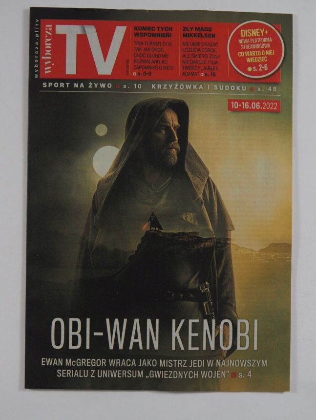 WYBORCZA TV magazine side cover 10 June 2022