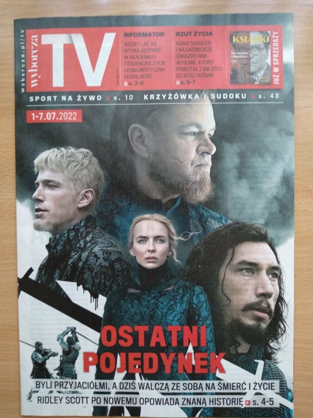 WYBORCZA TV magazine side cover 1 July 2022