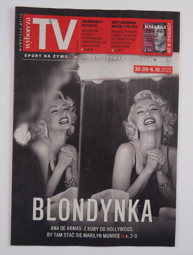 WYBORCZA TV magazine side cover 30 September 2022