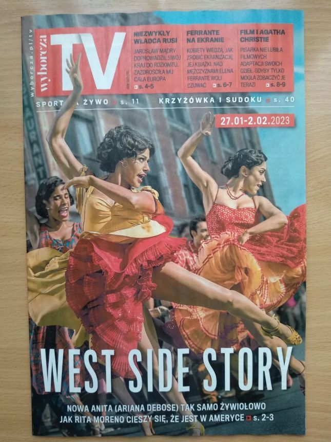 WYBORCZA TV magazine side cover 27 January 2023