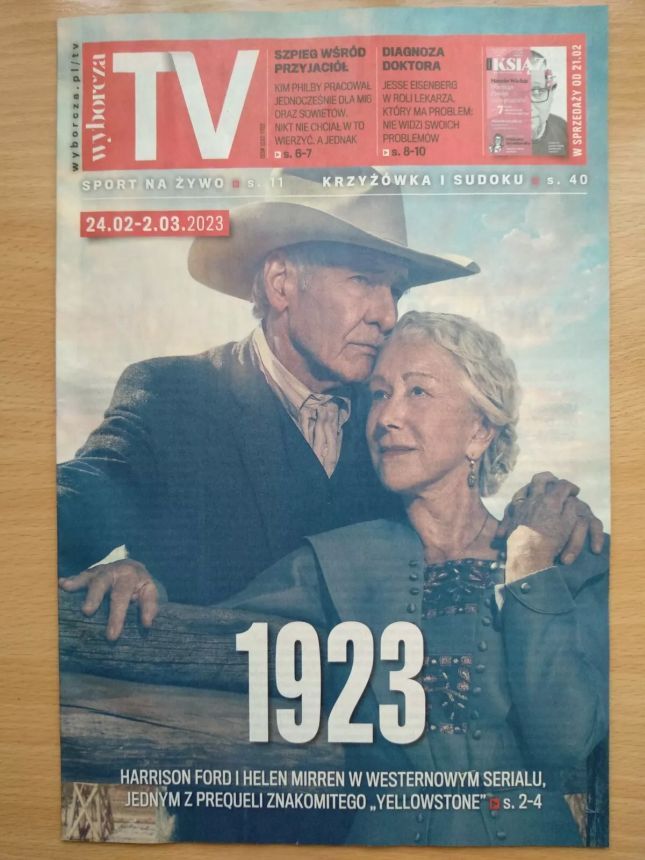 WYBORCZA TV magazine side cover 24 February 2023