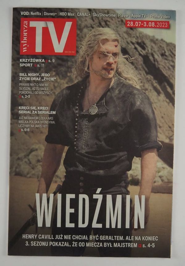 WYBORCZA TV magazine side cover 28 July 2023
