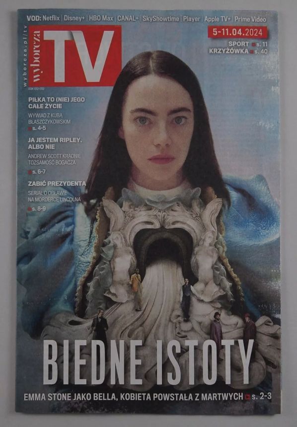 WYBORCZA TV magazine side cover 5 April 2024