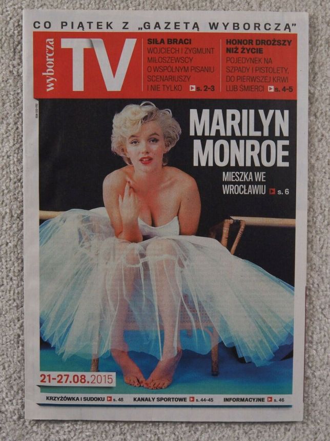WYBORCZA TV magazine side cover 21 August 2015