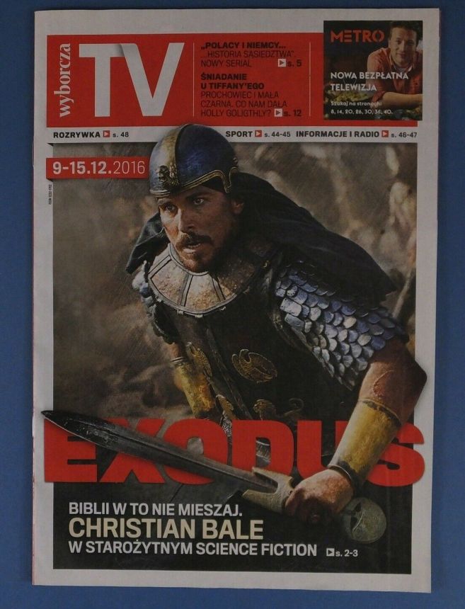 WYBORCZA TV magazine side cover 9 December 2016