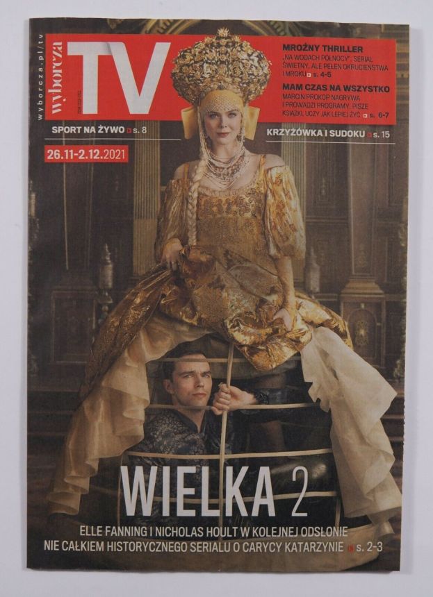 WYBORCZA TV magazine side cover 26 November 2021