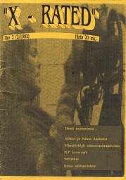 X-RATED (FINLAND) magazine cover Issue 2  1992