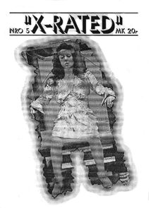 X-RATED (FINLAND) magazine side cover Issue 5  1993