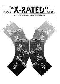 X-RATED (FINLAND) magazine side cover Issue 6  1994
