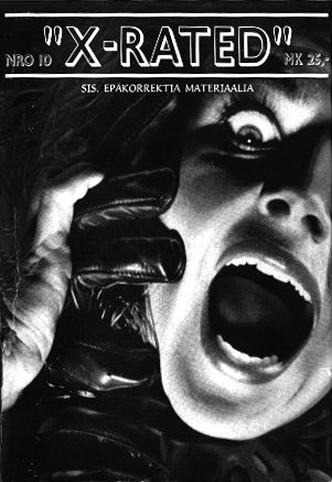 X-RATED (FINLAND) magazine side cover Issue 10  1997