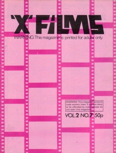 X-FILMS magazine side cover  Vol 2 # 7  1971