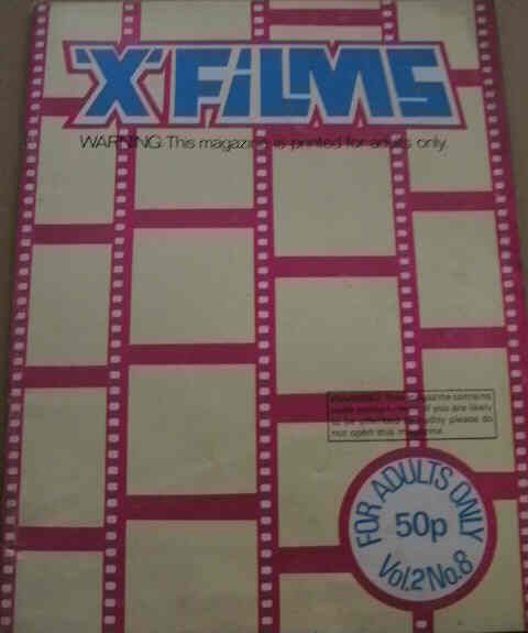 X-FILMS magazine side cover  Vol 2 # 8  1971