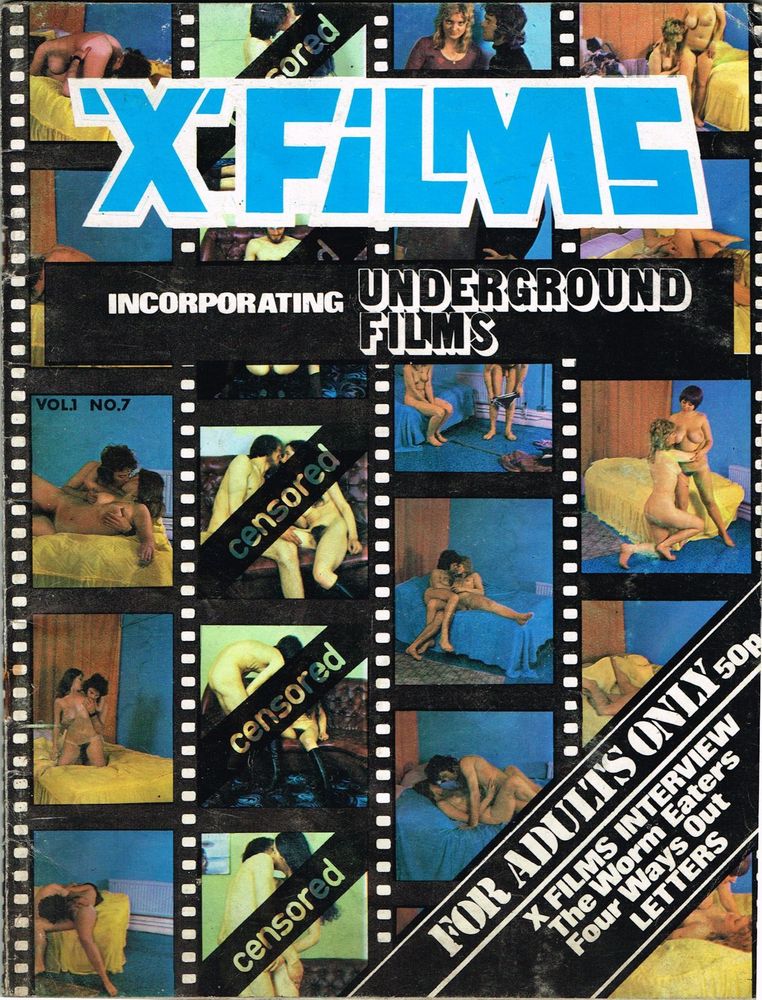 X-FILMS magazine side cover Issue 7  Vol 1 # 7  1970