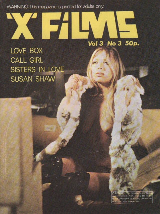 X-FILMS magazine side cover  Vol 3 # 3  1972