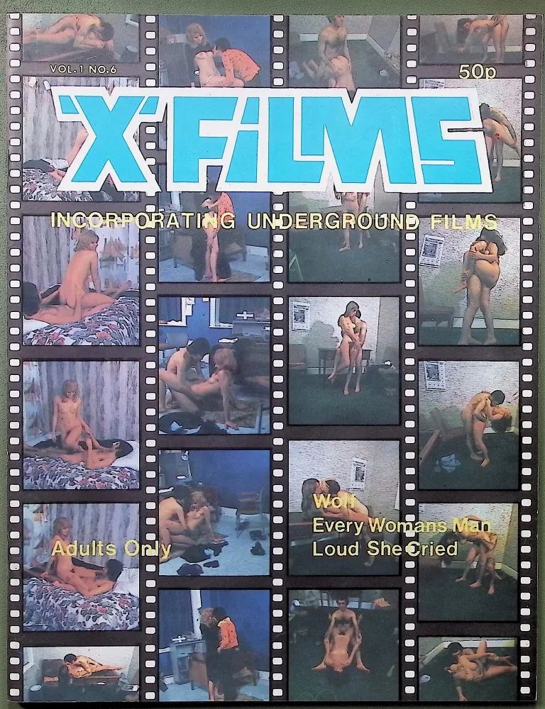 X-FILMS magazine side cover Issue 6  Vol 1 No 6  1970