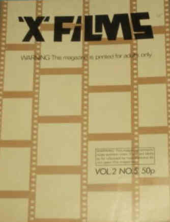 X-FILMS magazine side cover  Vol 2 No  5  May 1971