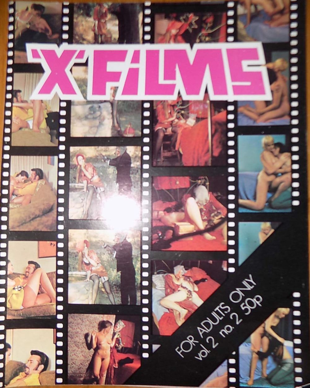 X-FILMS magazine side cover  Vol 2 No  2   1971