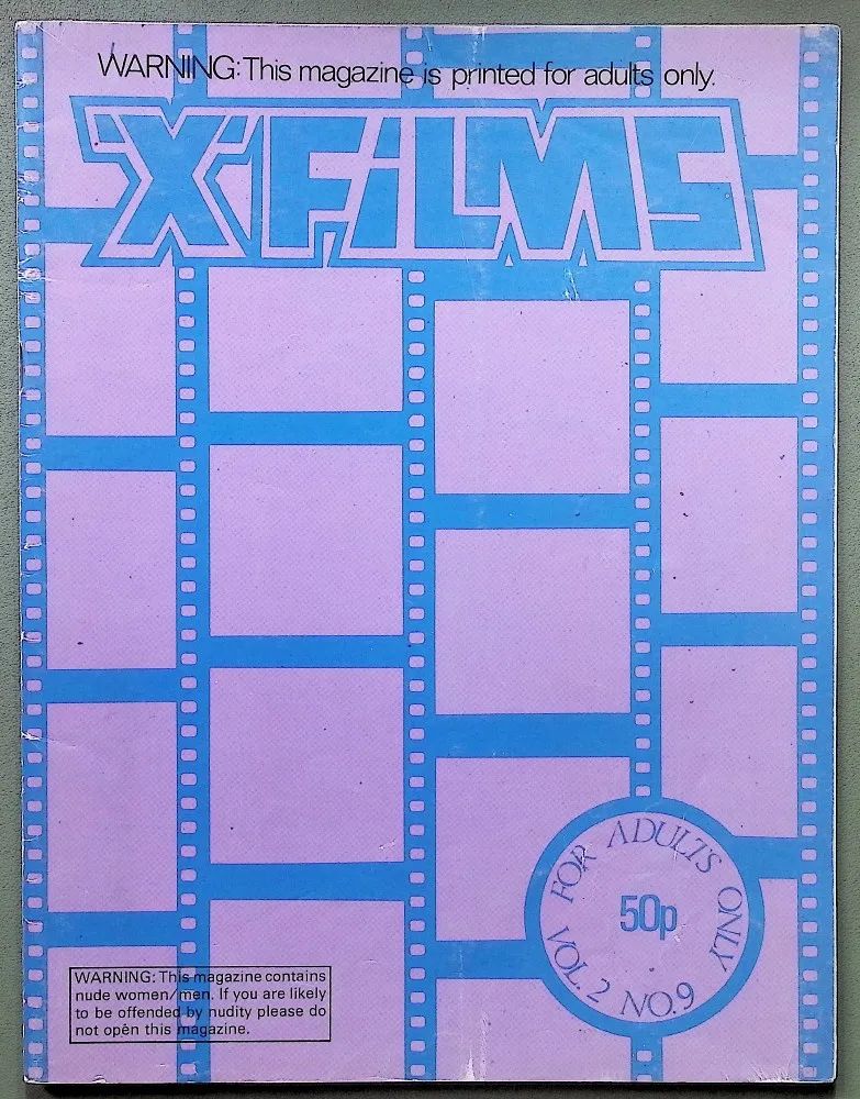 X-FILMS magazine side cover  Vol 2 No  9   1971