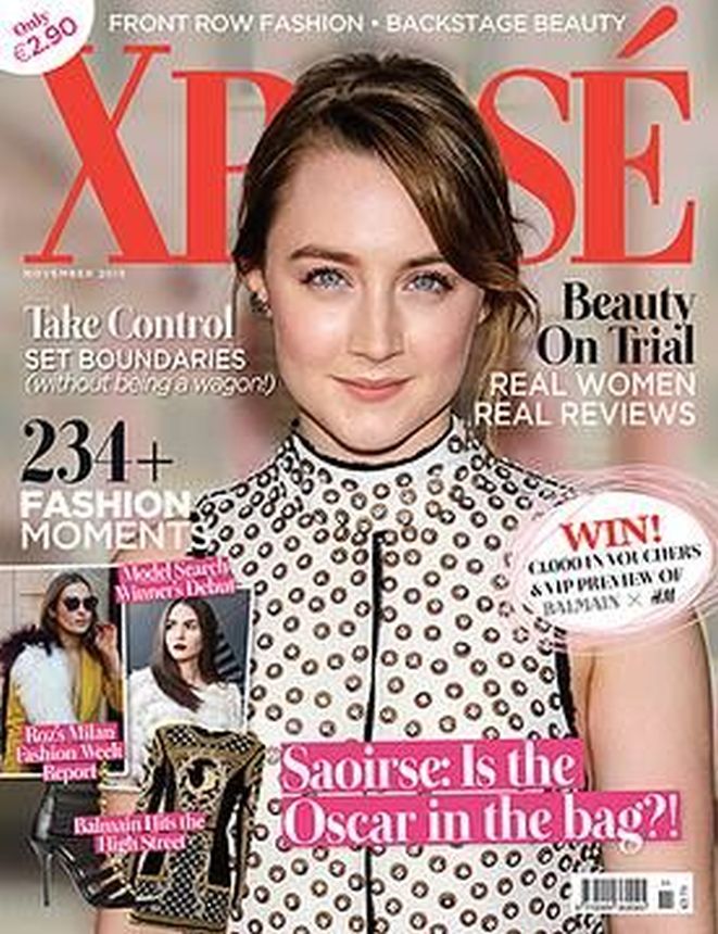 XPOSE IRELAND magazine side cover  November 2015
