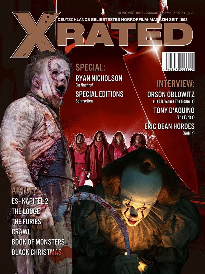 X RATED magazine side cover Issue 102  January/February 2020