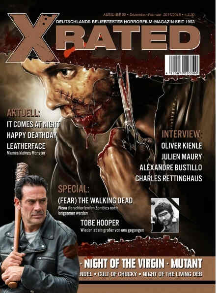 X RATED magazine side cover Issue 92 Winter 2017